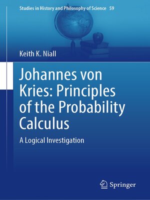 cover image of Johannes von Kries
